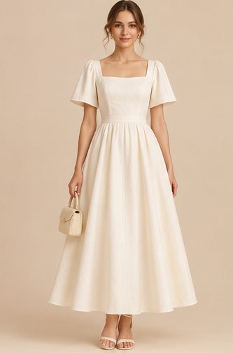 Anaïs — Easy day dress with a shaped waist.