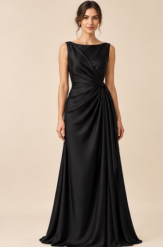 Jeanne — Clean evening silhouette with draping.